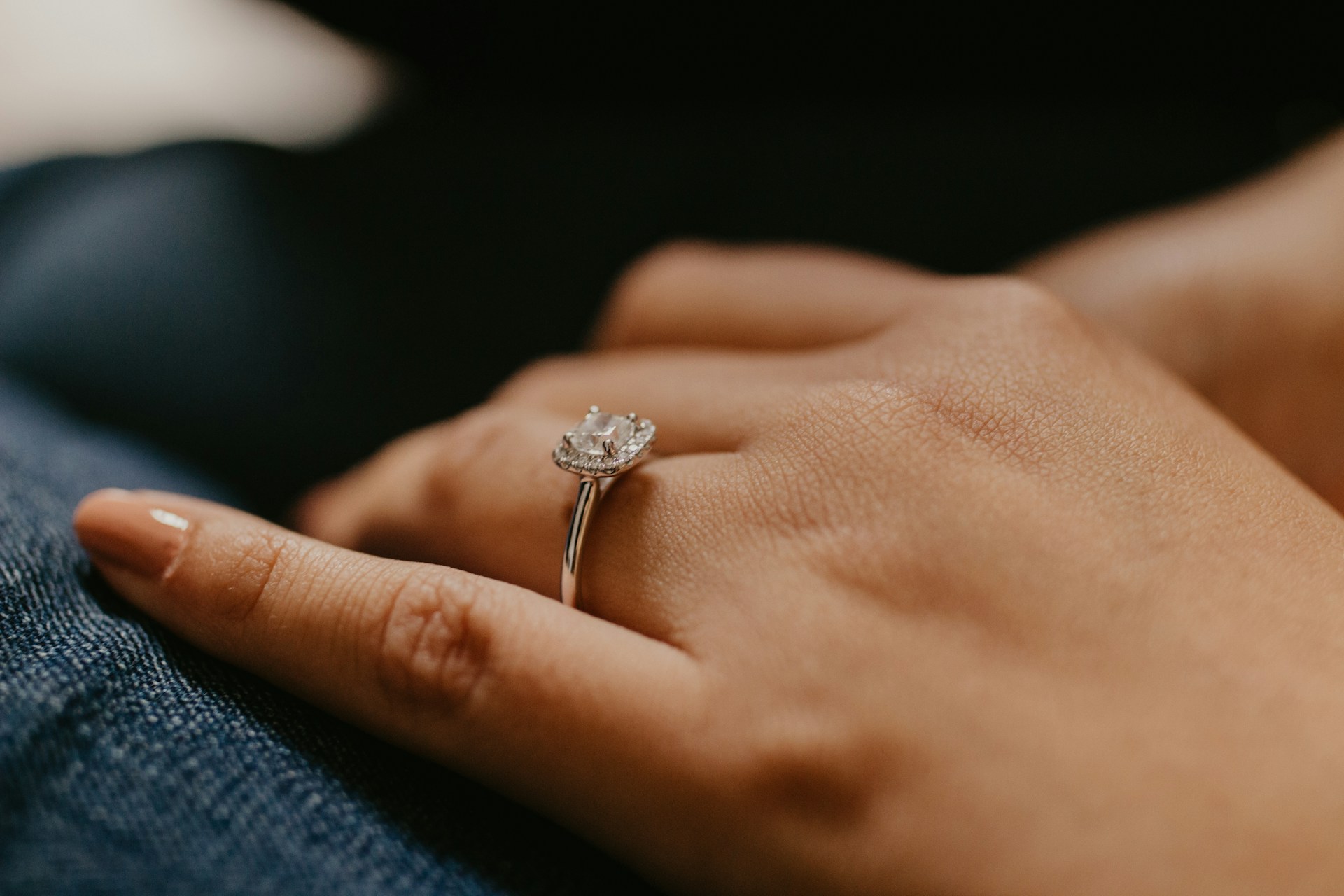 Close-up of an engagement ring-tips on how to bring up a prenuptial agreement